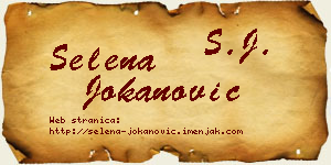 Selena Jokanović vizit kartica